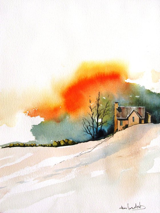 Autumn Storm, 2020
Watercolour by Charles Ash.