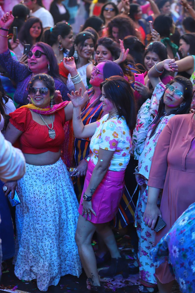 Boom! The Festival Of Colour Is Calling You.
Dance, Gulal, and Gujiyas make the festival more interesting. Don't believe us? Just Swipe &amp; see the pre-holi festival celebration pictures organized at Dayal Paradise by #surbhiagarwal in Lucknow. #Holi2023 
Images: Naeem Ansari