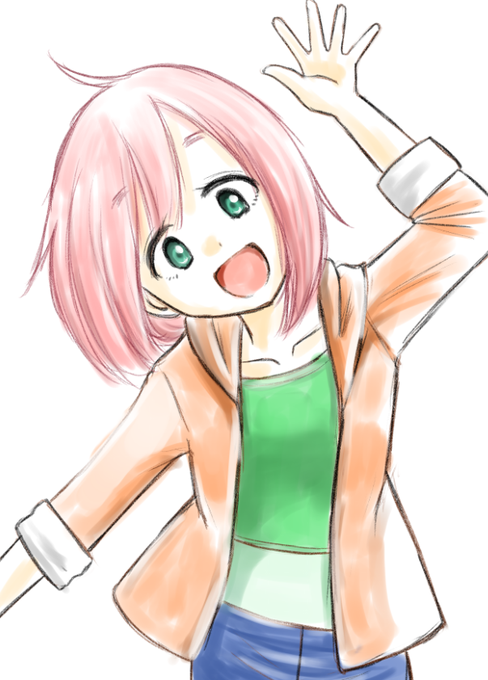 おやすみらくがき各務原なでしこ。キャンプ行きてぇ・・・・。 #各務原なでしこ生誕祭2023 