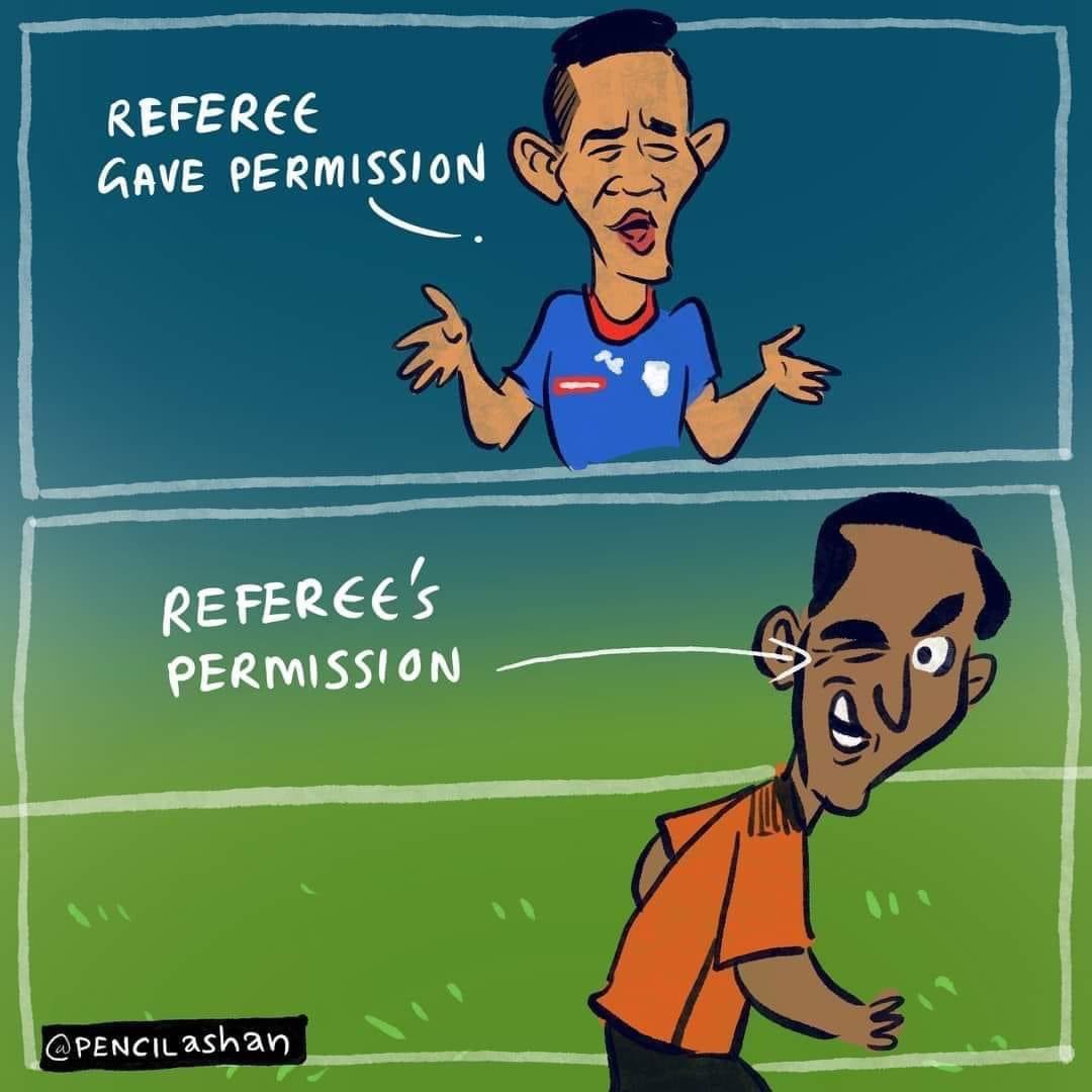 gotobasil's tweet photo. #KBFCvsBFC #chethri #BFC #KBFC https://t.co/Erp0yz1dI8
