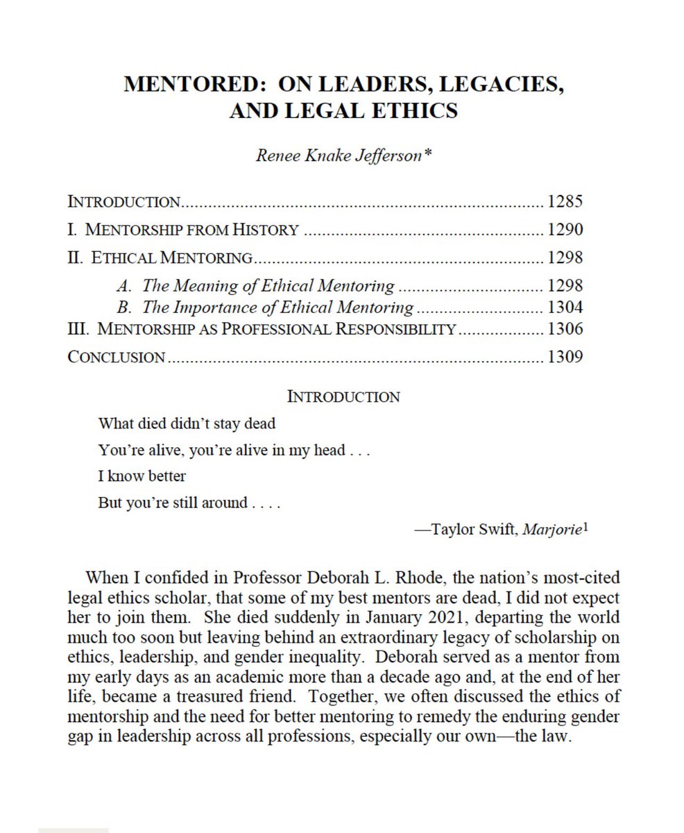 reneeknake's tweet photo. Out now in Fordham Law Review - just in time for Women’s History Month. I wish Deborah was still with us. But she’s still mentoring… 

Download it here ⬇️
https://t.co/JcL6wsbbpM https://t.co/ZP4HIXt6gy