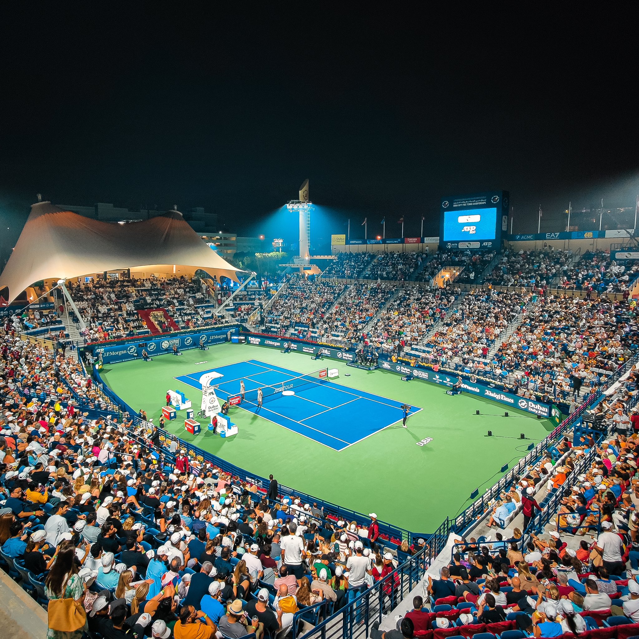 Dubai Tennis Champs on X: Full house view 🤩 #DDFTennis #ATP @atptour   / X