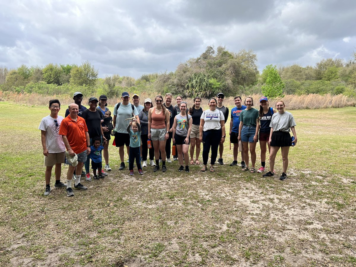 Having a great time at the BME Wellness Activity Hike &amp; Pizza with Dr.  Walter O’Dell.