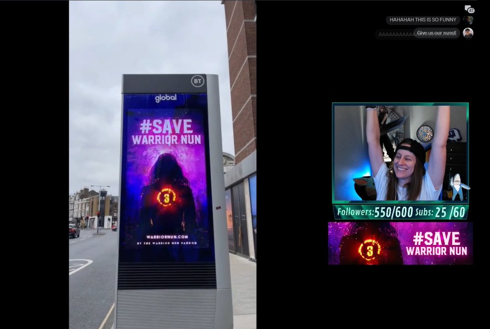 Here it is everyone! The #SaveWarriorNun London ad!
#WarriorNun #LondonMeetUp