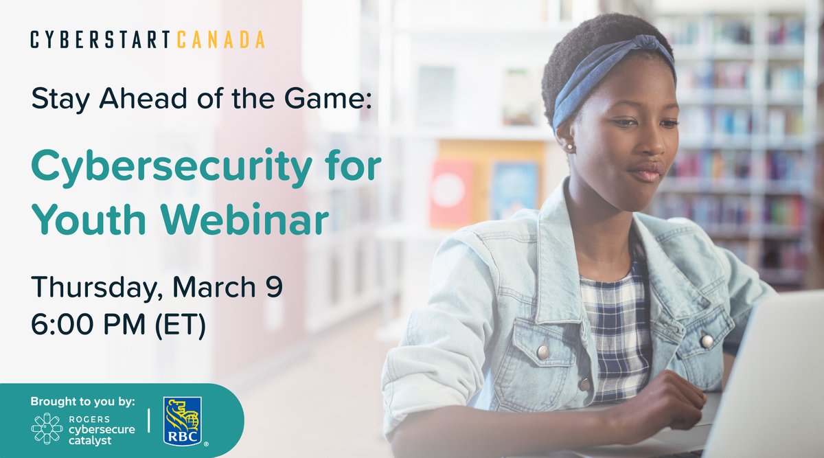 CyberstartCA's tweet photo. Want expert advice on how to protect yourself in the digital world?

Join us on March 9 for our interactive cybersecurity webinar exclusive to CyberStart Canada!

Register for the webinar with the link in the bio.

#cybersecurity #learncybersecurity #cyberevent https://t.co/4oBLqR7ufW