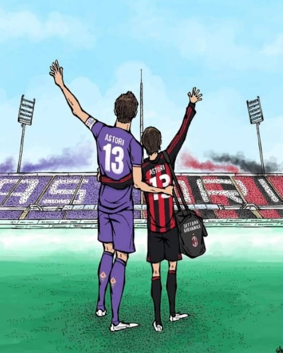 #FiorentinaMilan ❤️🖤 #DA13