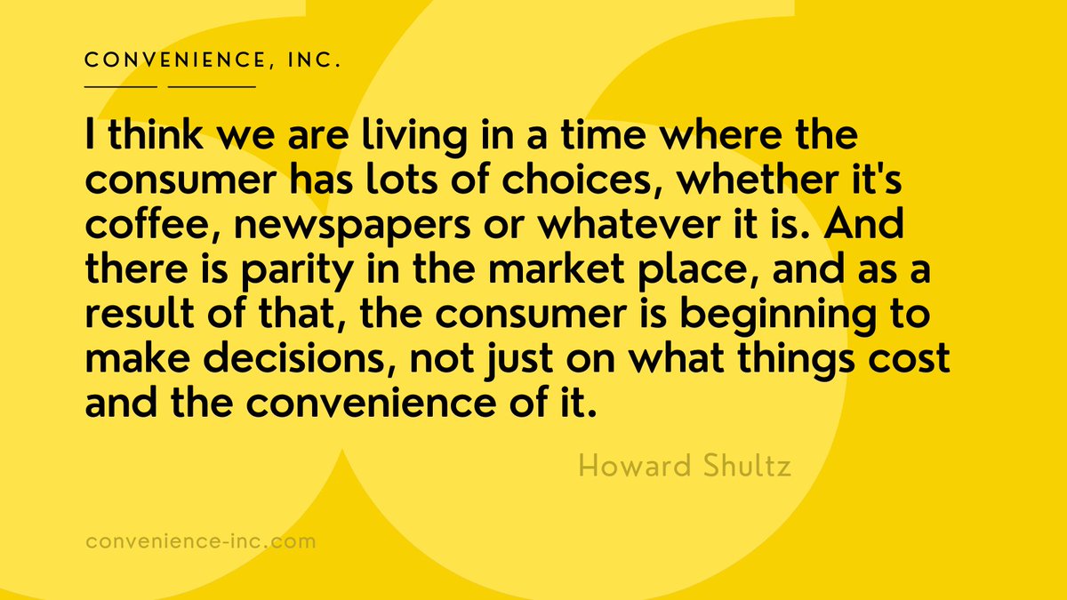 Inc_Convenience's tweet photo. consumer choice and the weight of #convenience #HowardShultz #Starbucks #consumerchoice #consumers https://t.co/KT3l9uwXAz