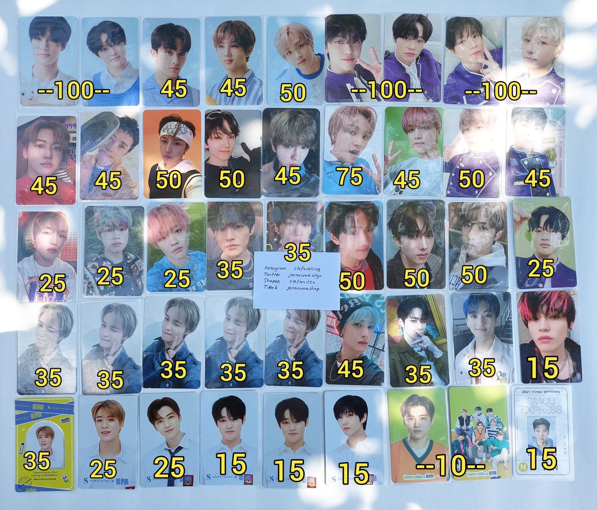 _theeyy's tweet image. Wts

 pc NCT Dream aab Jeno
Sanrio, Repackage Anniv, Candylab v4, mgc, beat box digipack, ar ticket hot summer, 4x6 glimo, holo boom, dad, smcu badge, epoxy, mini bag, agent hello future, fcmm, candy smini

Dom Jateng
Include all✅
Vid condi✅
Shopee✅

PC MURAH2 NIH START 10k 😍