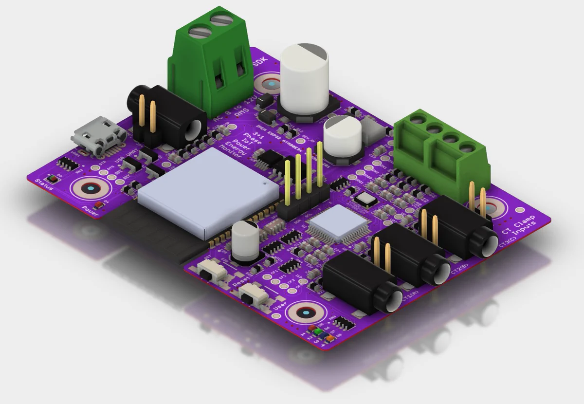 IPEM ESP32 ATM90E32 ATM90E36 SDK 1.2302.201P 3D Model