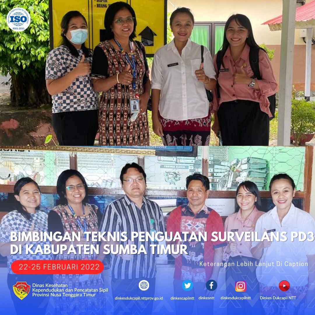 dinkesntt's tweet photo. Bimbingan Teknis Penguatan Surveilans Penyakit yang Dapat Dicegah Dengan Imunisasi (PD3I) dilakukan di Kabupaten Sumba Timur pada tanggal 22 s/d 25 Februari 2023.
#dinkesdukcapilntt2023 #p2p #surveilans #Imunisasi #PD3I https://t.co/0JOVcuRSUE