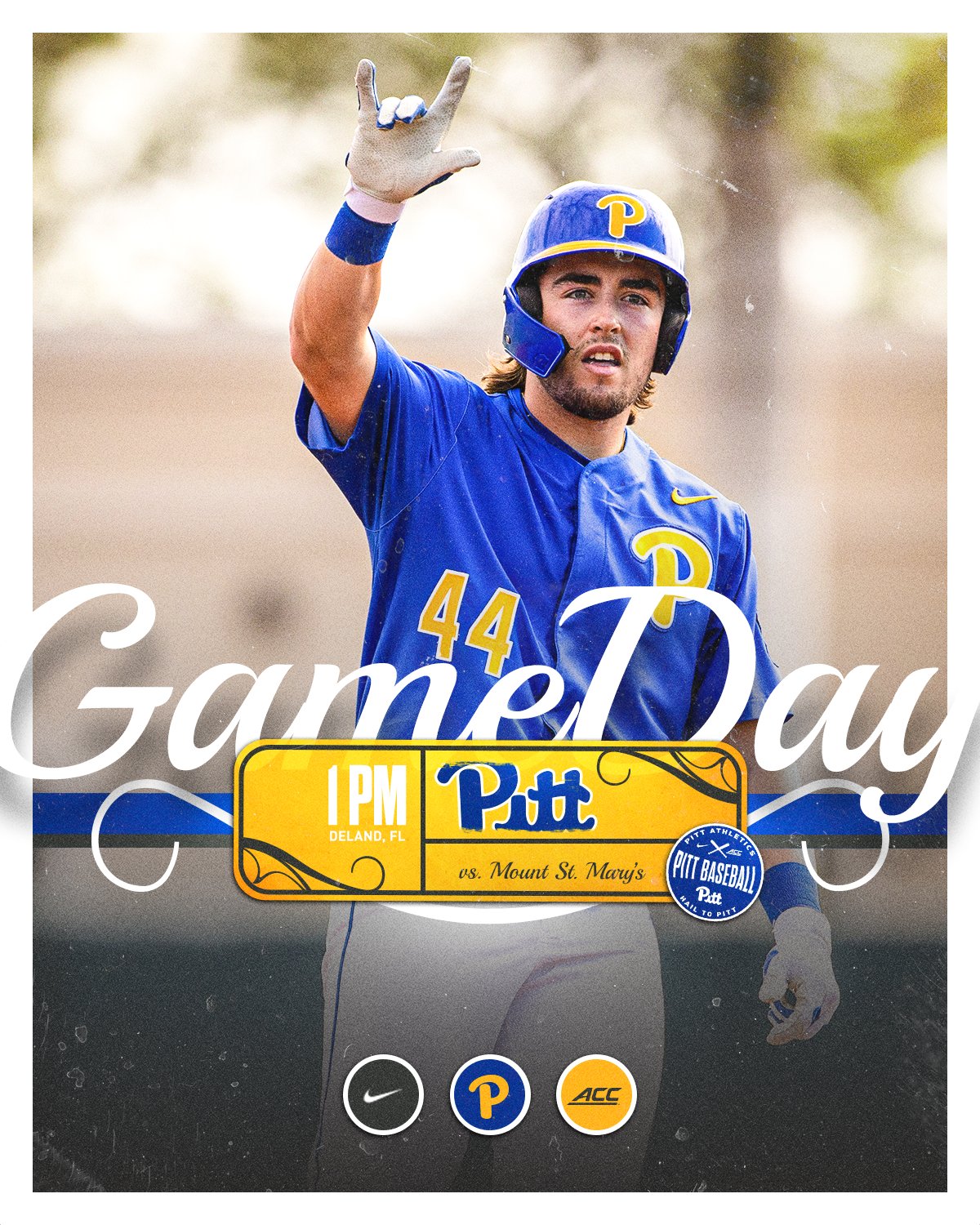 Pitt Baseball on Twitter "We'll play two games today in DeLand! First
