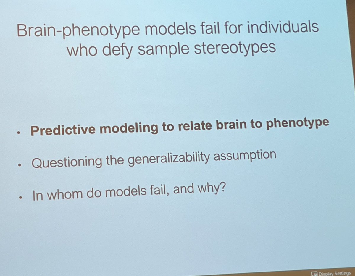 Dr Abigail Greene explores failures in generalizability of brain-phenotype models. #APPA2023