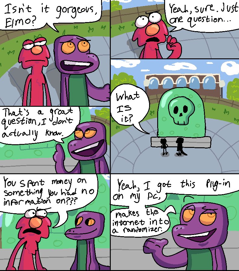 SlendermanMario's tweet photo. hey guys this is my new and awesome webcomic called “evil skull chronicles” it’ll update every monday and friday, here are the first 2 pages https://t.co/w1NoYhYOKy