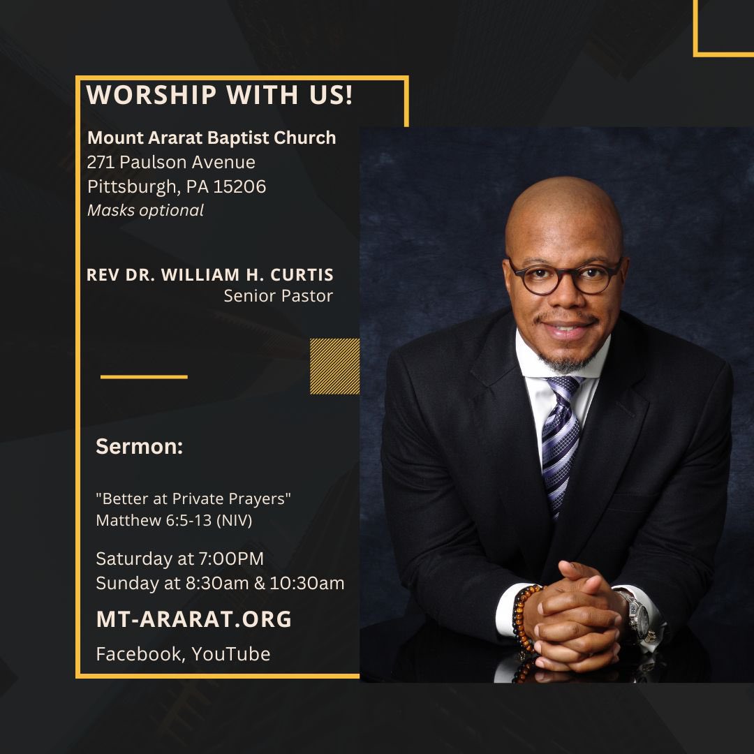 Celebrate Jesus Christ with us at Mount Ararat Baptist Church, 271 Paulson Avenue in Pittsburgh, Pennsylvania.