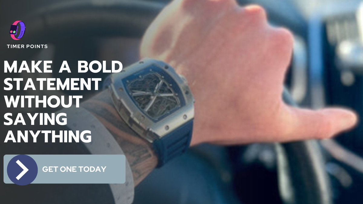 TimerPoints's tweet image. A good watch on your arm can convey messages you you never be able say with your words. Grab one today by clicking the link.
#bold #statementwatch #WATCH
bit.ly/3J9YR5L