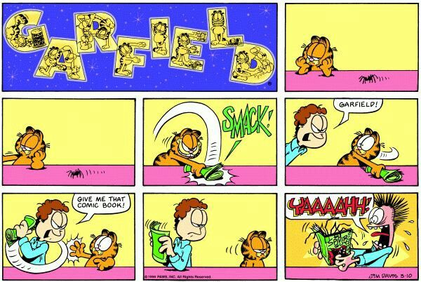 M_R_Freshcorn05's tweet photo. The lesson here: Don't take other people's comic books!
#Garfield #funny #meme #comics #comicstrip #cats #Garfieldcomic #Jon #catsoftwitter #pets #petsoftwitter #spiders #comicbook https://t.co/ylOWzo6PW6