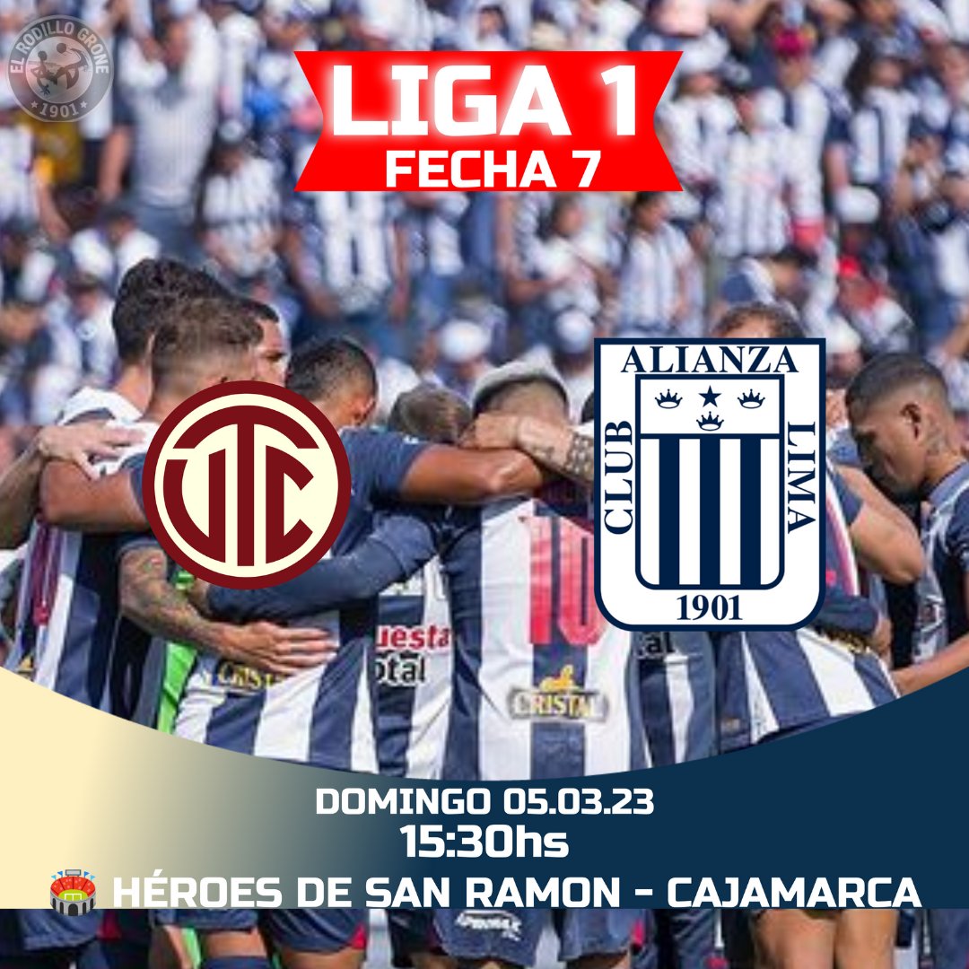 elrodillo1901's tweet photo. 🏆⚽🏃🏿♂️LIGA1 BETSSON 2️⃣0️⃣2️⃣3️⃣
@LigaFutProf
FECHA 7️⃣ - Torneo Apertura
#ClubUTC 🆚 #AlianzaLima
🗓️ Dom. 05/03/2023
🕖 3:30 p.m.
🏟️ Héroes de San Ramón - Cajamarca
#EstoEsALianza #CaminoALTri #26 #LaPreviaElRodillo
💙🤍💙 https://t.co/1zATid12La