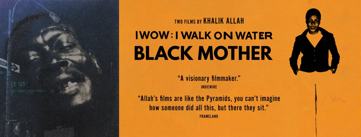 Watch: Two Films by <a href="/KhalikAllah/">Khalik Allah</a>: BLACK MOTHER and IWOW: I WALK ON WATER. Stream via the <a href="/nypl/">NY Public Library</a> on Projectr nypl.org/research/colle…