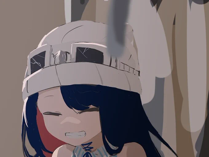ちなみにしょっちゅう描き忘れるんですけどこの子のゴーグルは割れてヒビが入ってます 