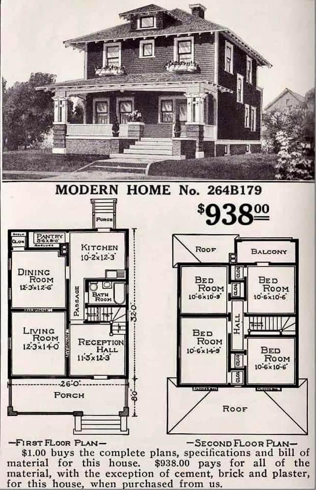 1916 Sears catalog home. They shipped the entire house to you by railroad car. Sears was like Ikea before Ikea.

Friends and family would come from all around to help the owner build it. 

Most were built in New Jersey, New York, Ohio and Pennsylvania.

Sears sold more than