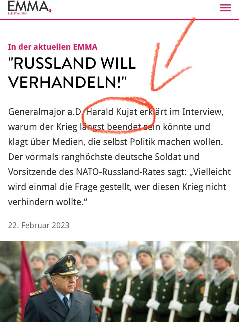 FFeigling's tweet image. Did you know? Harald Kujat ist im Aufsichtsrat der russischen Denkfabrik DOC, finanziert von Wladimir Jakunin. Und der ist ein sehr, sehr guter Kumpel von? - Richtig. Unserem lieben Putin 🚮