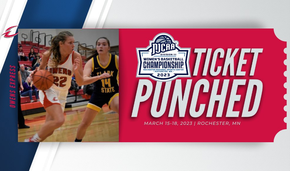🚂 Defending Champs 👊 their🎟️

Owens wins the Great Lakes District and will defend their #NJCAABasketball DIII Women's Championship title!

njcaa.org/sports/wbkb/20…