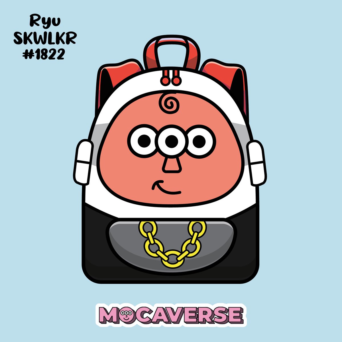 RyuSkwlkr's tweet photo. Hi!๐ Here is my design for the Moca Merch contest. An original backpack that represents one of my favorite characters from the @MocaverseNFT universe. I hope you'll like it! โค๏ธ #MocaMerch https://t.co/LYNJb3NfvX