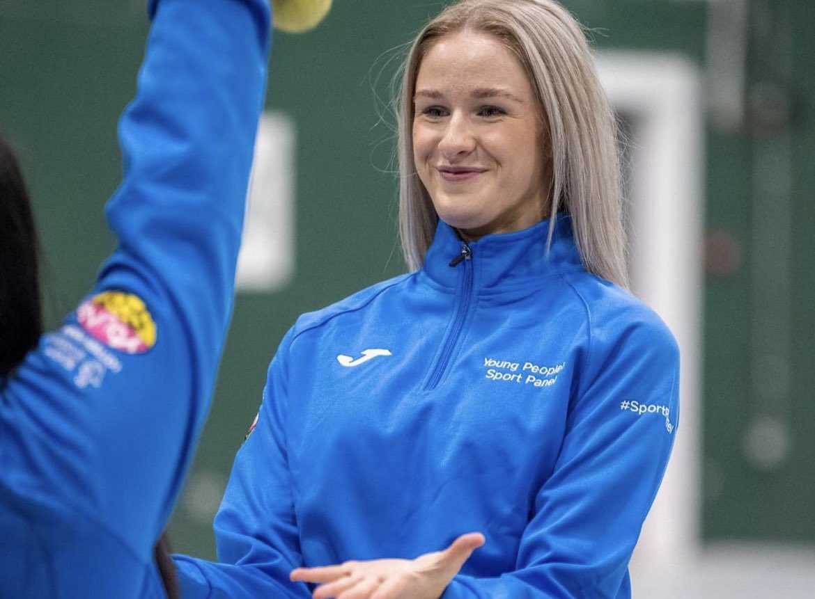 BeccaMckelvie's tweet photo. the first of many brill days with this group😁a very exciting two years ahead!! an absolute privilege @sportscotland 

pic two🤝how happy i was when i got my blue quarter zip 
#SportsPanel https://t.co/NCQ23nKsLc