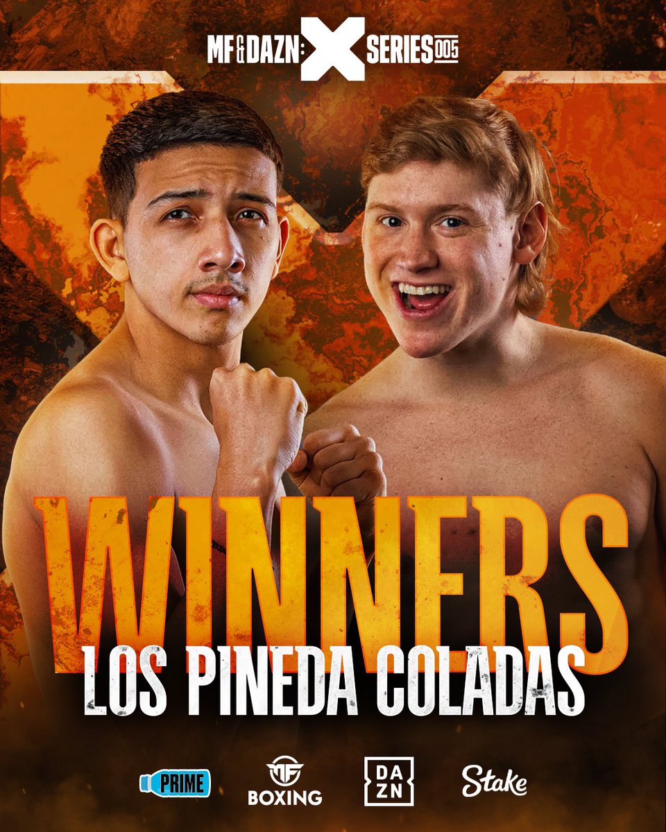 🧨 𝐋𝐎𝐒 𝐏𝐈𝐍𝐄𝐃𝐀 𝐂𝐎𝐋𝐀𝐃𝐀𝐒 🧨

From enemies to teammates. <a href="/RealLuisPineda/">Luis Jesus Pineda</a> and <a href="/bdave69/">bdave</a> make history by becoming our first-ever tag team boxing match winners 🔥

Watch live on <a href="/DAZNBoxing/">DAZN Boxing</a> 🍿

#SwinglerLmao | NOW | <a href="/MF_DAZNXSeries/">Faith Ordway</a> | <a href="/PrimeHydrate/">DrinkPrime</a> | <a href="/Stake/">Stake.com</a>