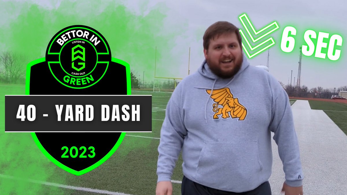 BettorGreen's tweet photo. Ben takes on the 40 yard dash looking for a sub 6 time!! 
.
#NFLCombine #NFLCombine2023 #NFL #NFLDraft #40 #40yarddash #fastest40 #slowest40 #Memes #funny #parody https://t.co/0dRB0Y3oj6