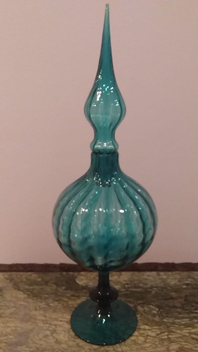 GrandOakAuction's tweet photo. To Bid Visit: https://t.co/y7mhqclVkj
View @ our offices
Rare and Desirable Vintage Large Empoli Optical Glass Stemmed Genie Bottle with Stopper
#vintageempoliglass #geniebottle #artglass #collectibleglass #onlineauction #grandoakauctions #glassauction #décorauction https://t.co/RWPuElWtkt