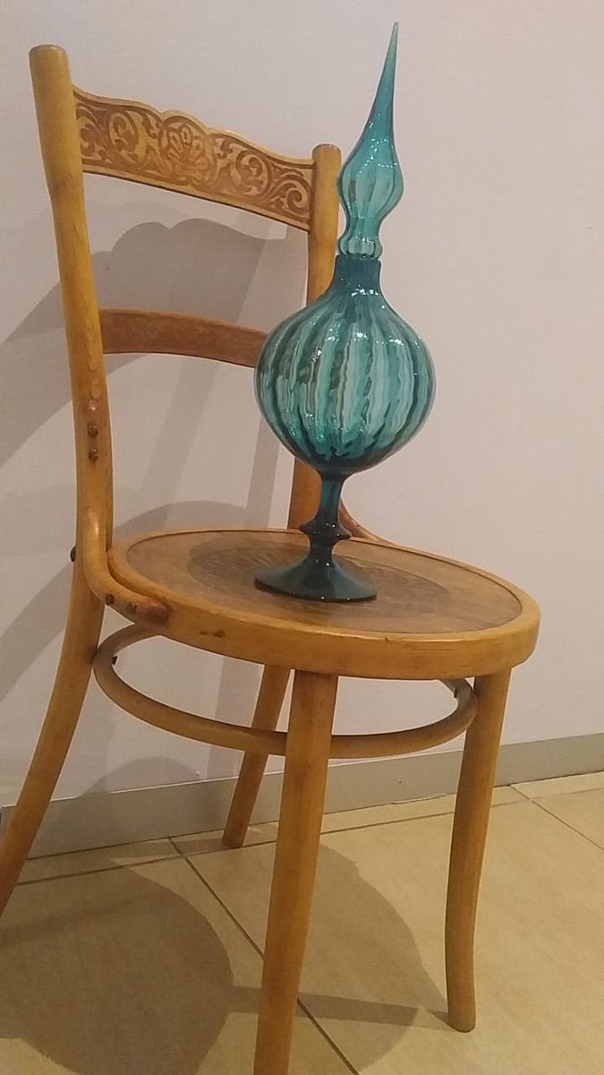 GrandOakAuction's tweet photo. To Bid Visit: https://t.co/y7mhqclVkj
View @ our offices
Rare and Desirable Vintage Large Empoli Optical Glass Stemmed Genie Bottle with Stopper
#vintageempoliglass #geniebottle #artglass #collectibleglass #onlineauction #grandoakauctions #glassauction #décorauction https://t.co/RWPuElWtkt