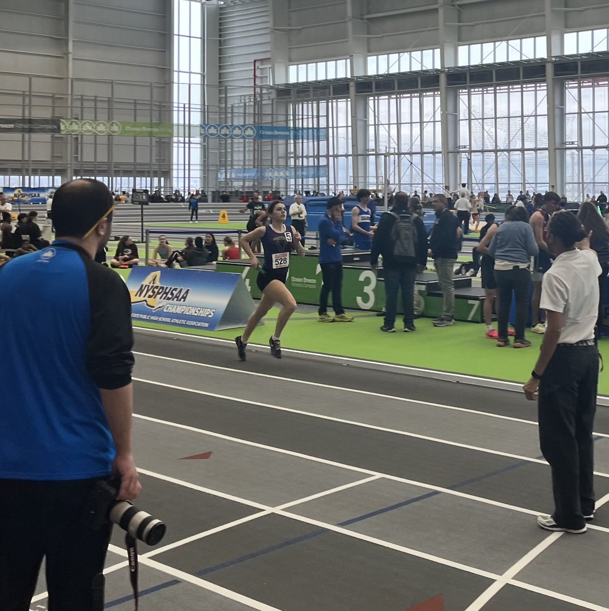 LeRoy_CSD's tweet photo. Congrats to Charlotte Blake on a great indoor season!  She ran a great 1600m for the section V relay team at the state meet!  #LRProud https://t.co/XJDq7hO1oh