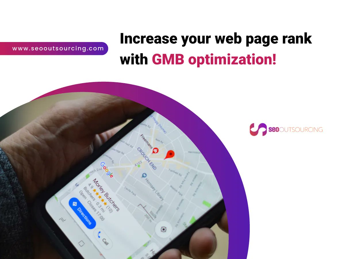SEOOutSourceUSA's tweet image. Do you know GMB can boost your local search ranking in Google Search Result Page &amp;amp; in Maps? Upgrade your business rank by optimizing your Google My Business with SEO factors. Check bit.ly/3IHNnFn &amp;amp; start your GMB optimization now!

#SEO  #SEO_services  #SEO_Optimization