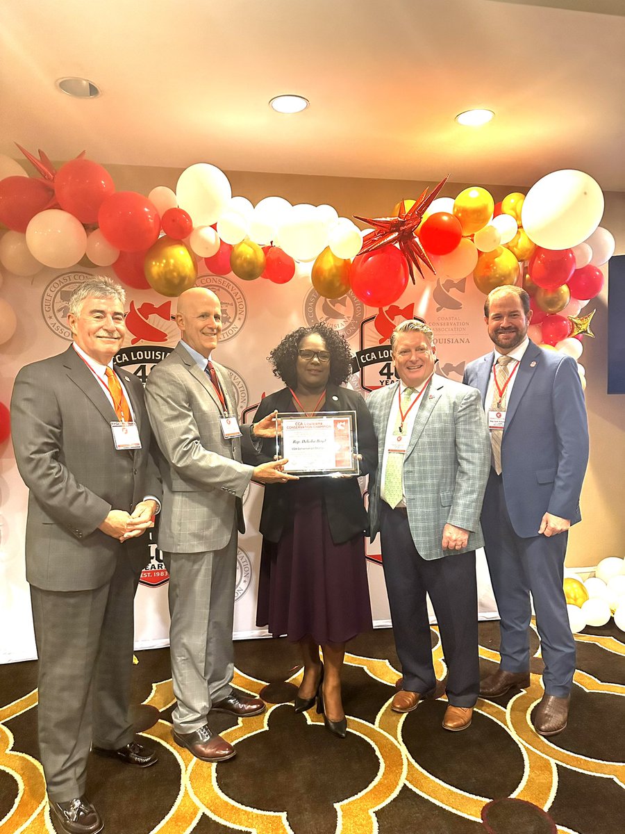 DeeBoydBroker's tweet photo. The @ccala (CCA) of Louisiana Legislative Awards Luncheon. What an honor to receive this award after my First Session!
Protecting &amp; ensuring good stewardship of LA’s coastal resources is of the utmost important. I look forward to working relationship with the.#CCALouisiana #CCALA https://t.co/20E5XE3ohG