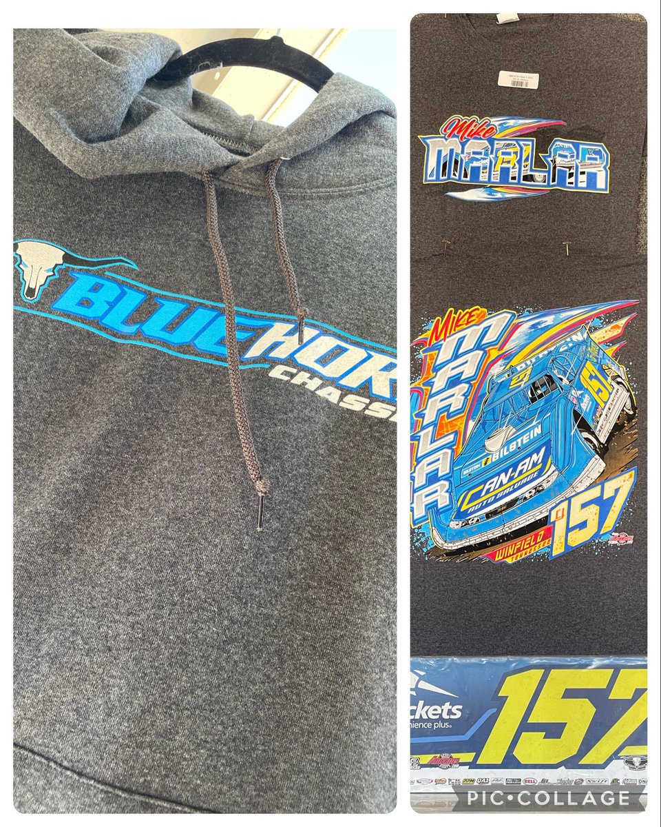 Go see @Gotta_Race for your Mike Marlar gear and @RaceRanch for your #bluehorn gear! They’re set up at @SenoiaR !