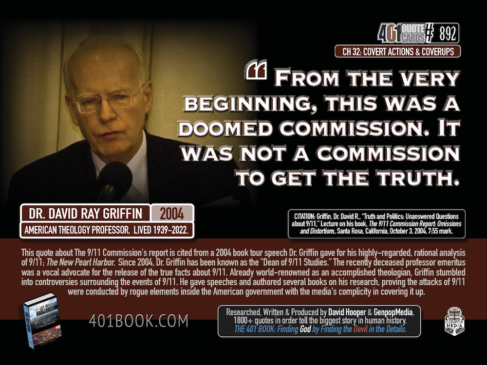 GenPopMedia's tweet photo. R.I.P. Dr. David Ray Griffin, the father of 9/11 truth.  #september11 #griffin #falseflag #TruthBeTold #attacks #media #demolition #wtcfinal #WTC2023 #building7 #collapse #newworldorder #NWO #TruthAtAllCosts #newpearlharbor #911truth #911attacks #WakeUpEverybody #quotesoftheday https://t.co/y2dVvpY0Wf