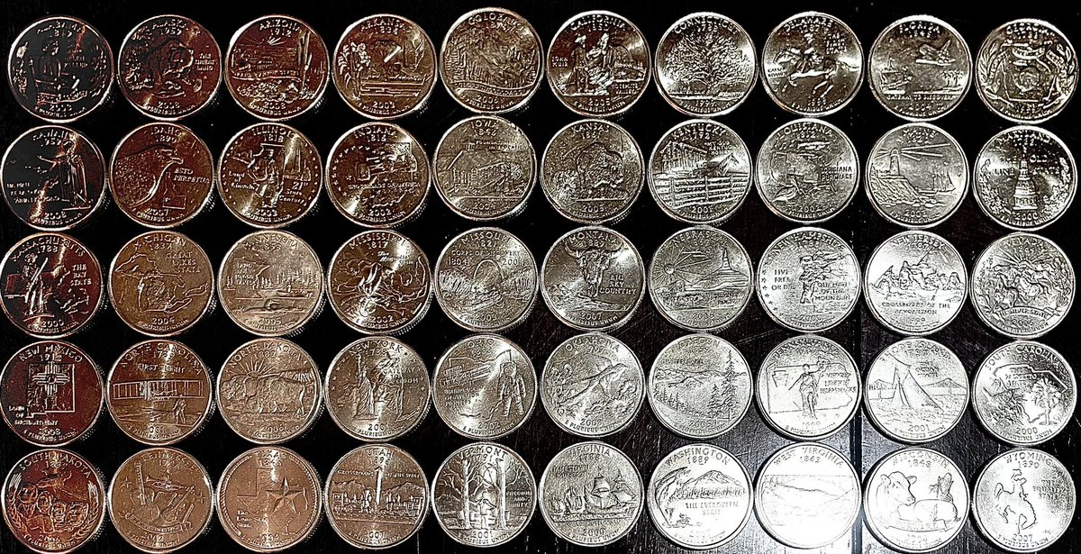 The_Endless_18's tweet photo. 50 States worth of ball markers https://t.co/oA1D5JzvJX