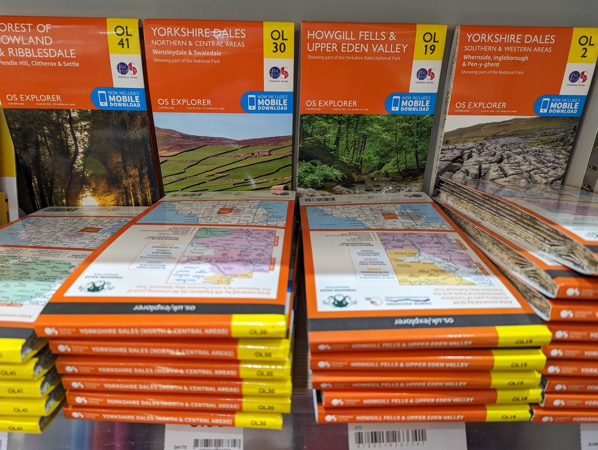 Off for a walk this weekend? Don't forget your OS map. Don't get us wrong, we love our mobile phones, but reception isn't always great when you're up on the tops or in a distant fell. Better to be safe. 

#walking #weekendwalks #WalkSafe #maps #osmaps #yorkshiredales #fellwalking