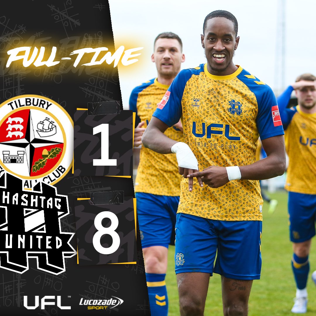 Hashtag United On Twitter FULL TIME tilburyfc 1 8 OUR BIGGEST hashtag-united-on-twitter-full-time-tilburyfc-1-8-our-biggest