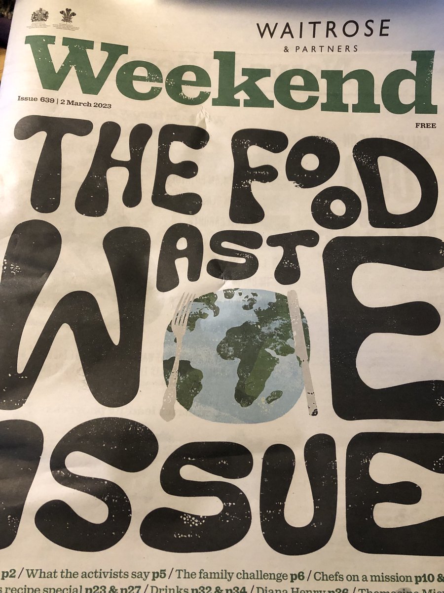 Fabulous edition of ⁦<a href="/waitrose/">Waitrose & Partners</a> Weekend mag putting spotlight on ⁦<a href="/WRAP_UK/">WRAP NGO</a>⁩ ⁦<a href="/LFHW_UK/">Love Food Hate Waste</a>⁩ Week of action on ending waste - packed full of top tips, hard facts, people changing their habits &amp; inspiring stories of Winning by not Binning.