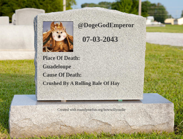 This is how and when I will die funroundy.click/howwillyoudie?… ⠀
