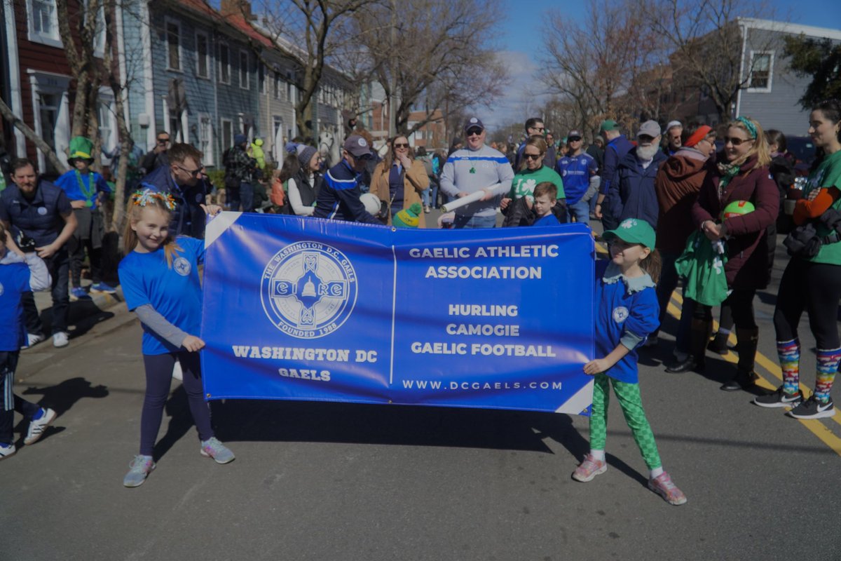 Rarin’ to go here at the Alexandria parade. Up the Gaels!