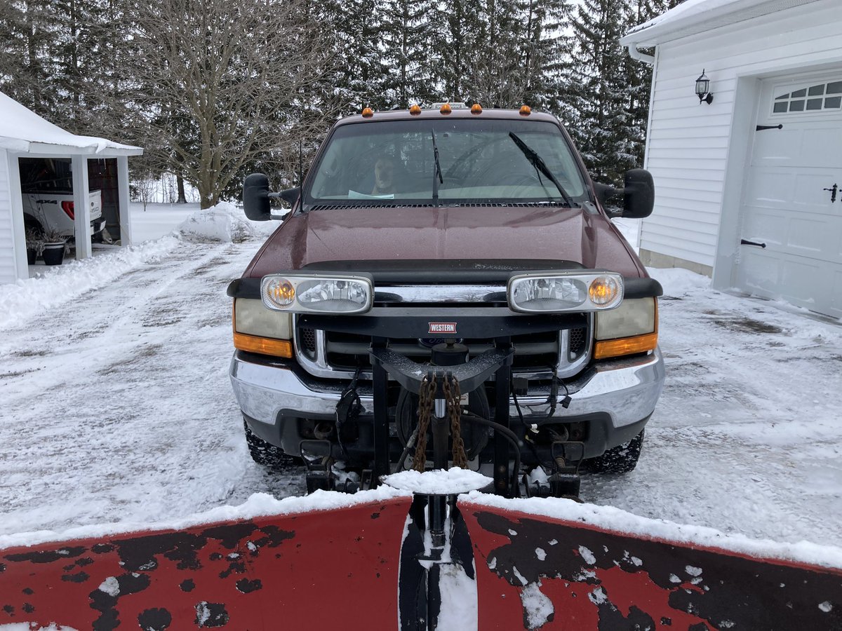 My snowplow partner always wants to go …..but never wants to shovel .