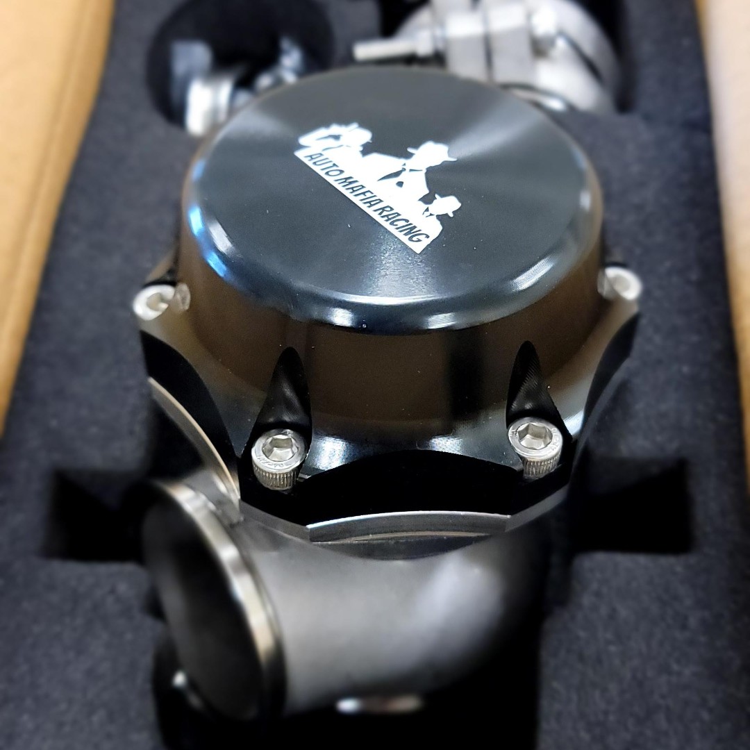 Our Mafia 50mm Wastegate is just SO good looking  :)  We have Mafia Turbo Kits IN STOCK and READY TO SHIP!  #TeamAMR #MafiaTurboKits