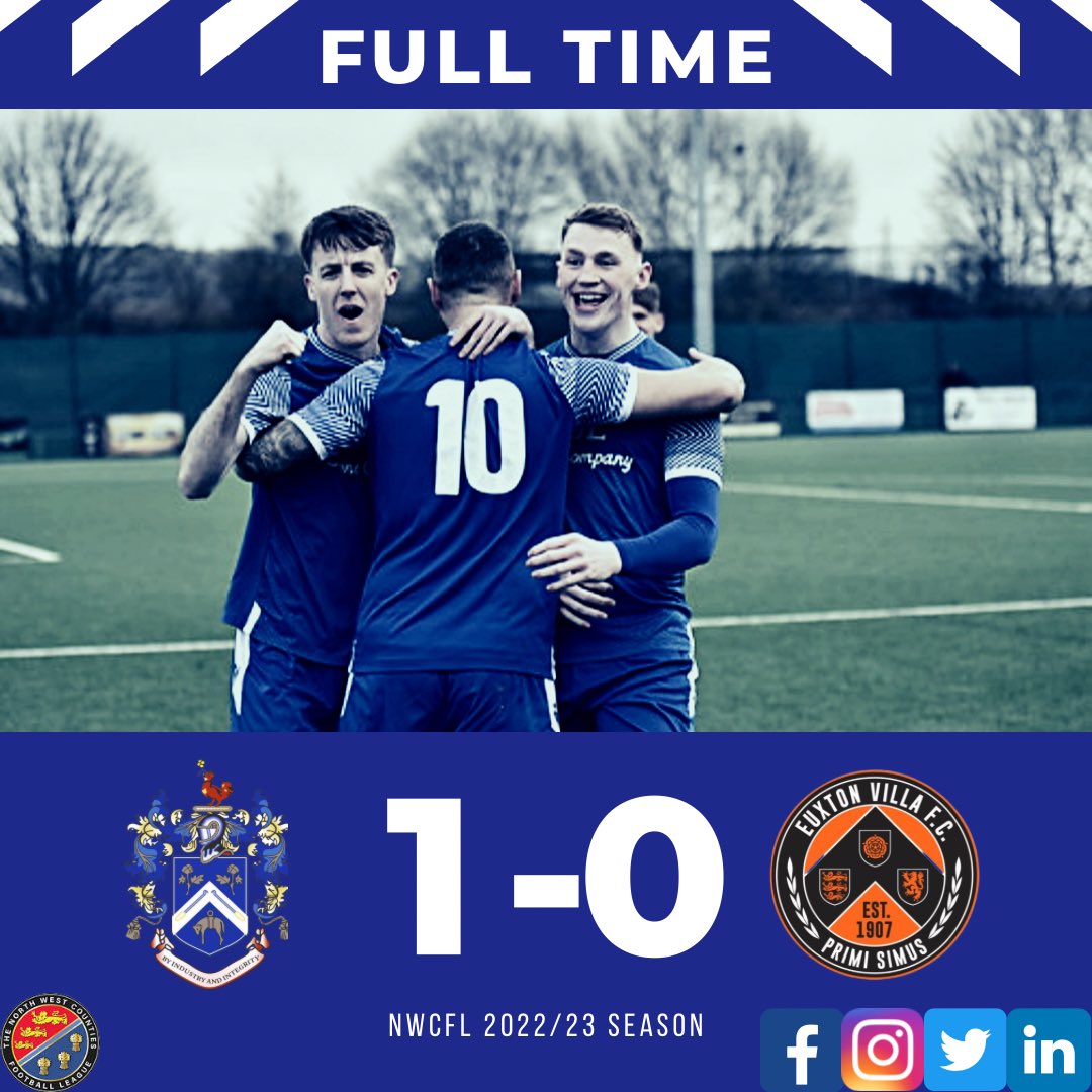 Nelsonfc1's tweet photo. FULL TIME! #TheAdmirals 1-0 @EuxtonVillaFC 

#UpTheNelly💙 https://t.co/QNhaJU1DHW