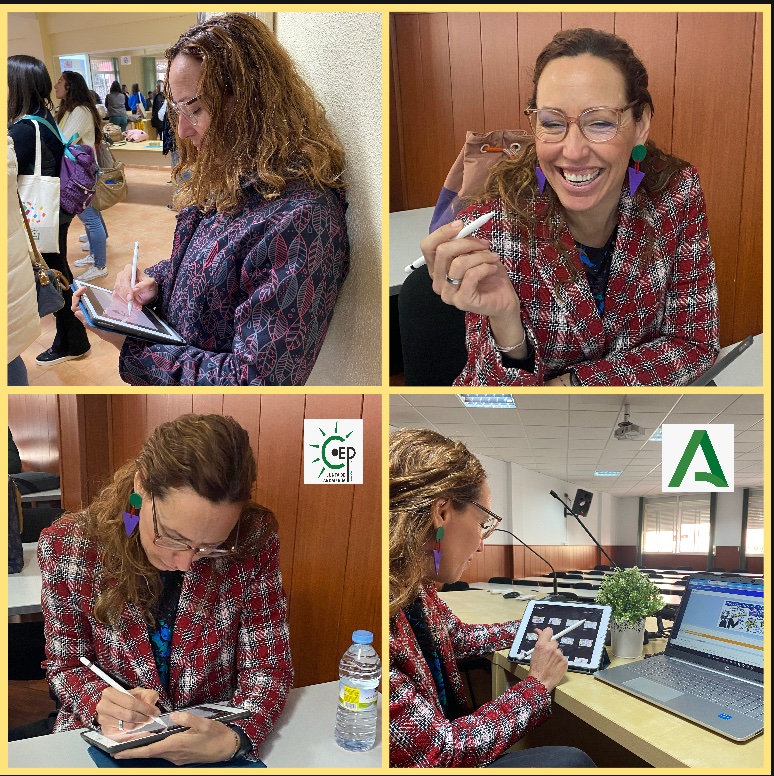 Centro del Profesorado de Cádiz (@cepdecadiz) on Twitter photo La artista en la sombra, trabajando sin parar durante el desarrollo de #IECA2023 <a href="/AngelesParra82/">Ángeles Parra</a> #visualthinking #graphicrecording <a href="/FormacProfAnd/">Servicio de Planes de Formación</a> <a href="/EducaAnd/">Consejería Desarrollo Educativo y FP</a> La artista en la sombra, trabajando sin parar durante el desarrollo de #IECA2023 <a href="/AngelesParra82/">Ángeles Parra</a> #visualthinking #graphicrecording <a href="/FormacProfAnd/">Servicio de Planes de Formación</a> <a href="/EducaAnd/">Consejería Desarrollo Educativo y FP</a>