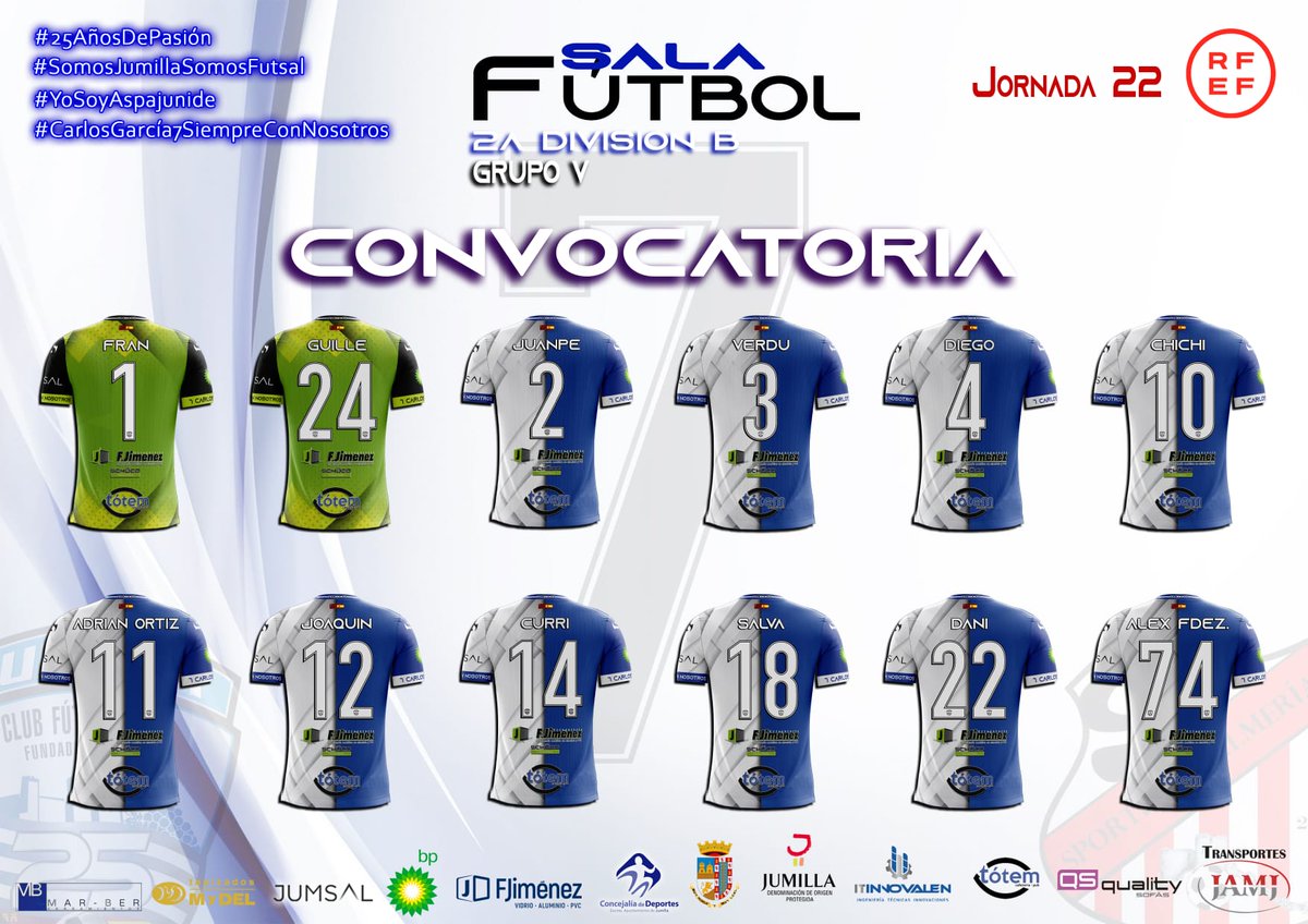 ‼️🆕CONVOCATORIA 🔵⚪
El equipo en vestuarios repasa las últimas instrucciones de Pizarro antes de saltar a la pista para realizar el calentamiento previo al partido. 

Vamos mi Jumilla, vamos campeón!! 💪💪

#CarlosGarcía7SiempreConNosotros
#YoSoyAspajunide
