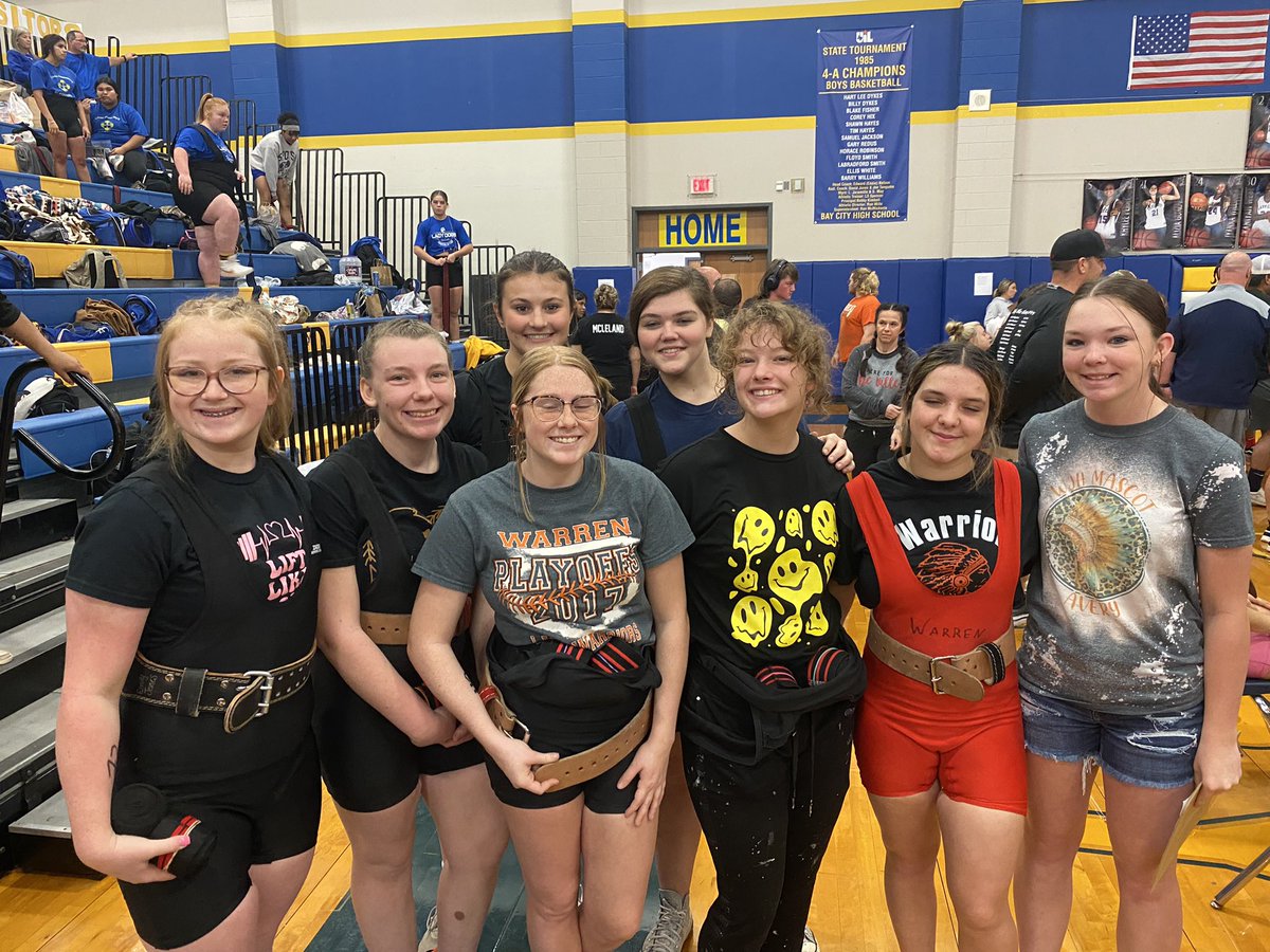 WarrenHSpl's tweet image. Girls Powerlifting underway at Bay City for the Regional Meet!  All of the girls are through to Bench.
