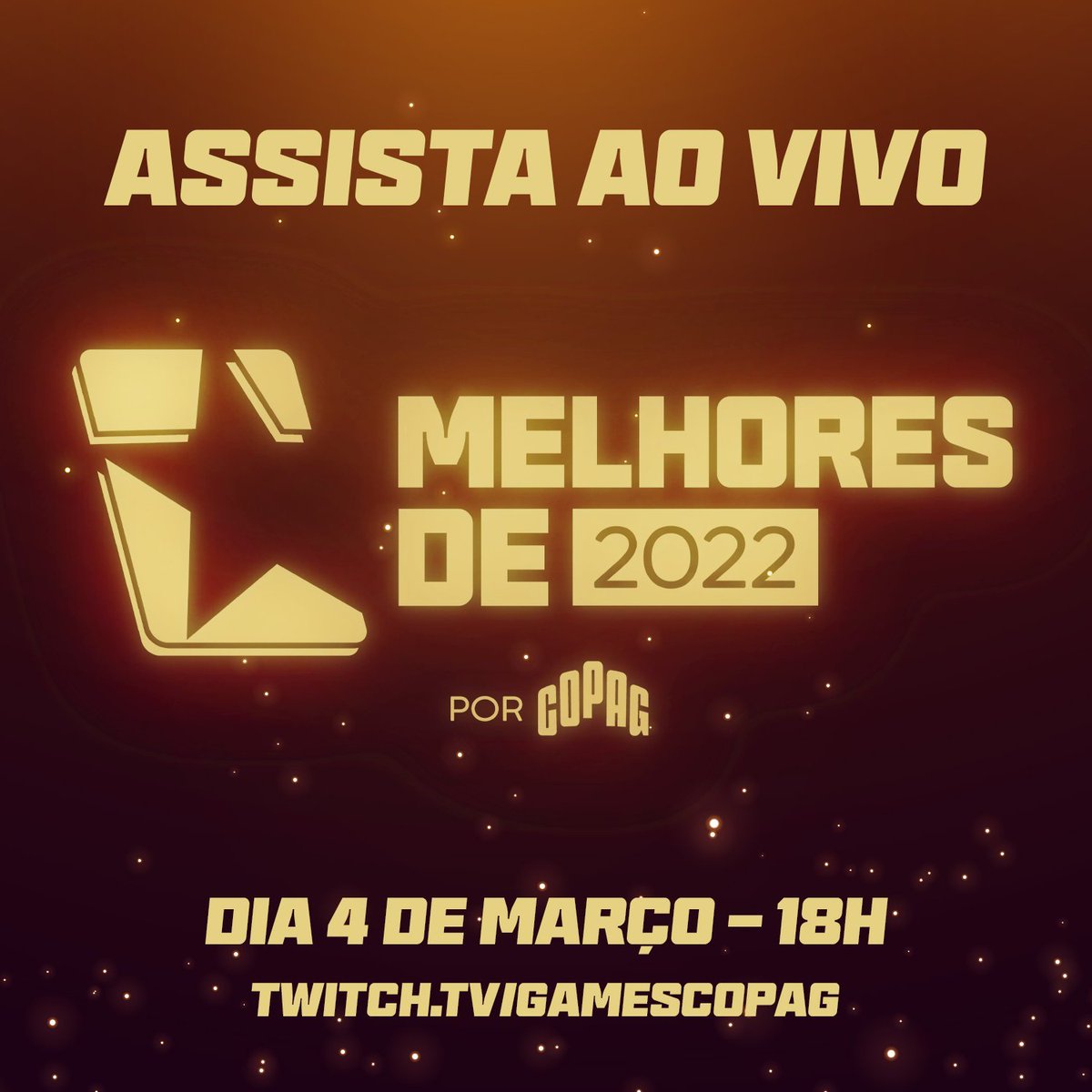 Alô comunidade do <a href="/VGC_Brasil/">VGC Brasil</a> !

Hoje de noite eu estarei apresentando o prêmio do Melhor Jogador de VGC desse ano na live dos Copag Awards a convite da <a href="/CopagPokemon/">Copag Pokémon</a> ! 

Temos só gente incrível concorrendo, que tal dar um pulinho lá às 19h pra descobrir quem leva o prêmio?